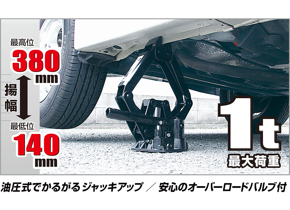 No 1377 オイルパンタグラフジャッキ 大橋産業株式会社