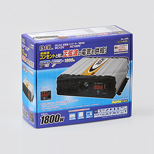 BAL(大橋産業)DC/AC正弦波インバーターDC12V定格出力:1800w